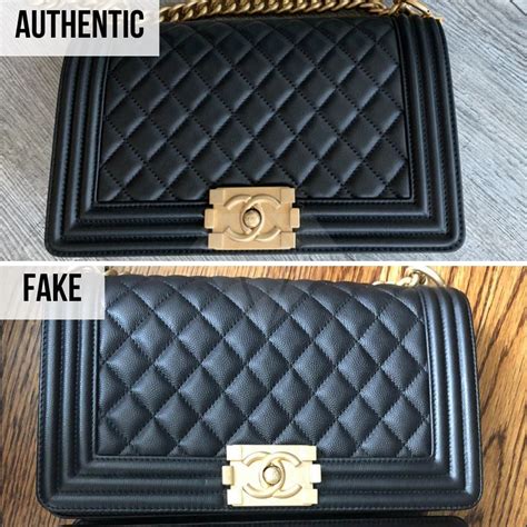 fake chanel boy vs real|how to check chanel authenticity.